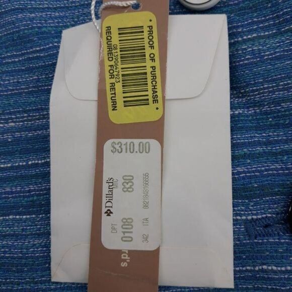 Vtg 80's Nicola Blue Striped Boyfriend Single Breasted Button Down Blazer Sz 12 - Picture 13 of 14